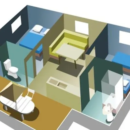 Mobil Avec Terrasse Pour 6 Personnes - Api-1-52-636